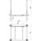Pallet for crowd barriers | Dimensions: 900 x 775 x 825 mm